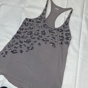 Express Leopard Cheetah Bling Tank Top